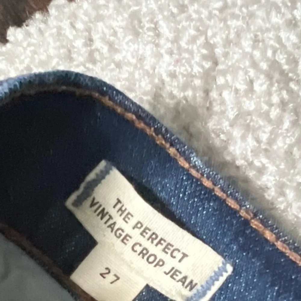 NEW Madewell Blue The Perfect Vintage High Rise Crop Mom Jeans BellBrook - Picture 4 of 13